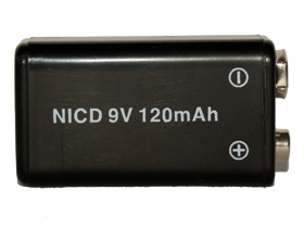9 Volt NiCd Battery (120 mAh)