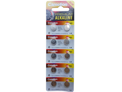 10 x AG11 / LR921 Camelion Button Batteries