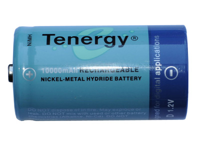 4 x D Tenergy NiMH Batteries (10000 mAh)