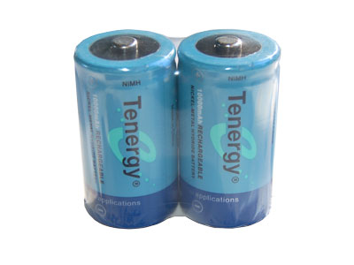 2 x D Tenergy NiMH Batteries (10000 mAh)