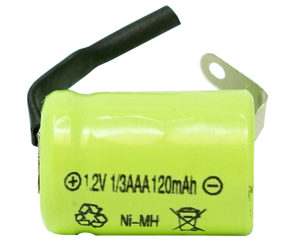1/3 AAA NiMH Battery with Tabs (120 mAh)