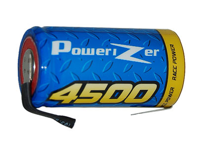 Sub C Powerizer NiMH Battery with Tabs (4500 mAh)
