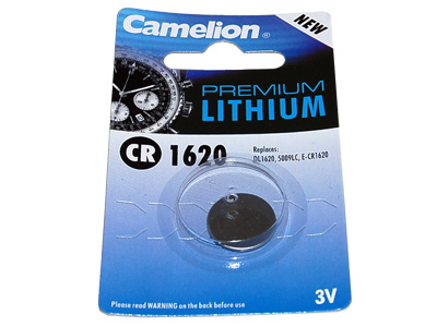 25 x CR1620 Camelion 3 Volt Lithium Coin Cell Batteries