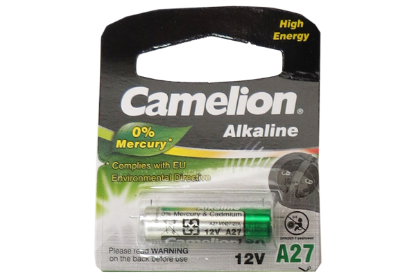 2 x Camelion A27 12 Volt Alkaline Batteries