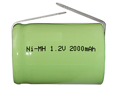 4/5 Sub C NiMH Battery with Tabs (2000 mAh)