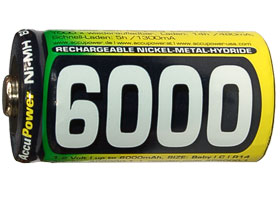 C AccuPower NiMH Battery (6000 mAh)