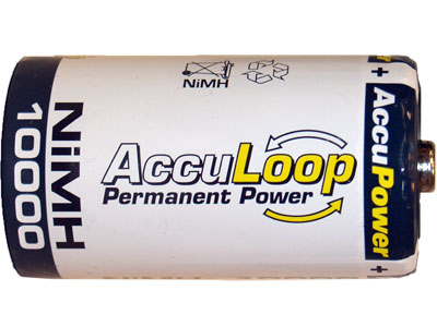 D NiMH AccuPower AccuLoop Battery (10000 mAh)