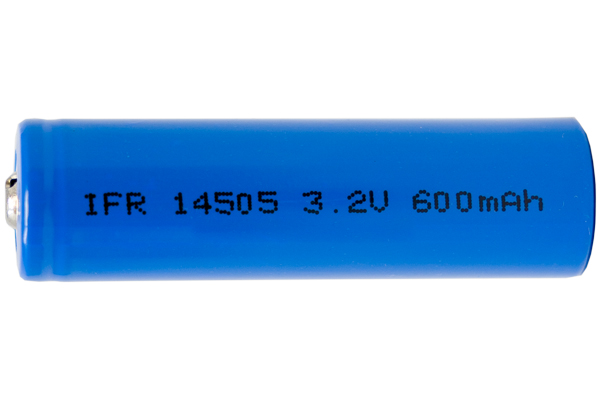 AA 3.2 Volt 600 mAh LiFePO4 14500 Battery (14mm x 50mm)