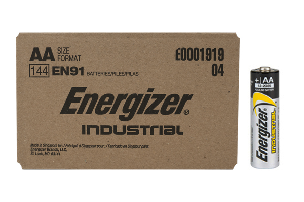 144 x AA Energizer Industrial Alkaline Batteries (EN91)