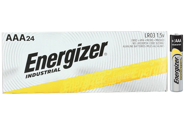 24 x AAA Energizer Industrial Alkaline Batteries (EN92)