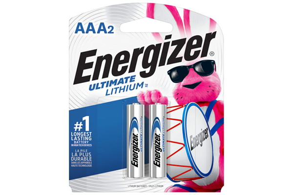 2 x AAA Energizer Ultimate Lithium Batteries (L92)
