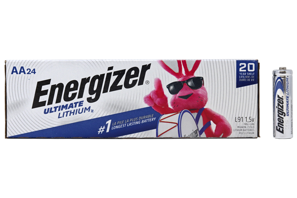 24 x  AA Energizer Ultimate Lithium (L91) 1.5 Volt Batteries