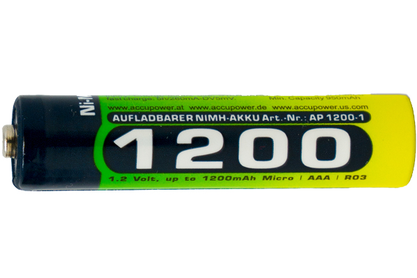 AAA NiMH AccuPower Micro Battery (1200 mAh)