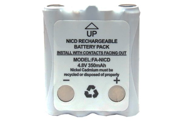 4.8 Volt Cobra Replacement 350 mAh NiCd Microtalk Radio Battery (FRS/GMRS)