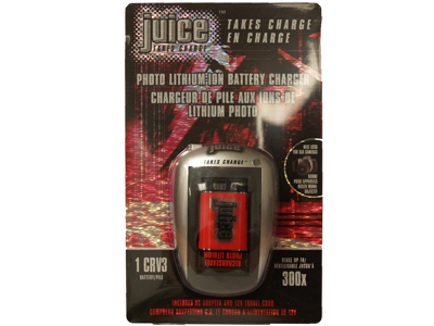 RCRV3 3 Volt Lithium Ion Battery + Charger