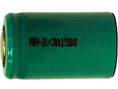 2/3 A NiMH Flat Top Battery (1500 mAh)