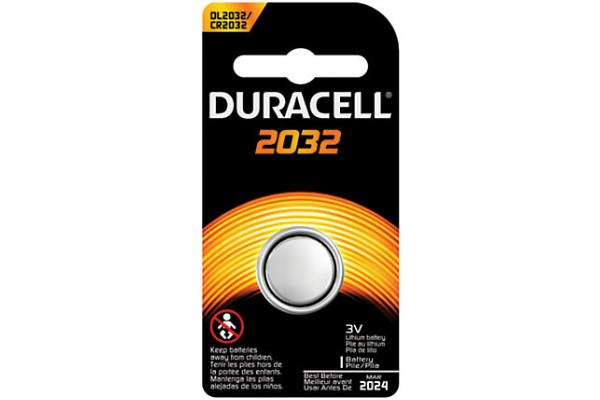5 x DL2032 Duracell 3 Volt Lithium Coin Cell Batteries (On a Card)