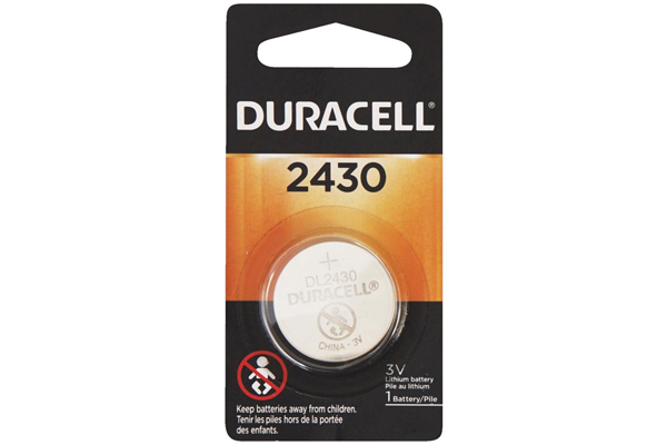 CR2430 Duracell 3 Volt Lithium Coin Cell Battery