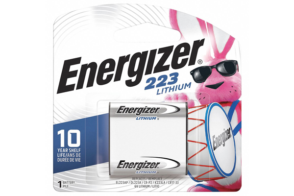 Energizer CRP2 (223A) 6 Volt Lithium Battery (On a Card)