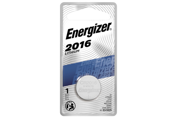 CR2016 Energizer 3 Volt Lithium Coin Cell Battery (On a Card)