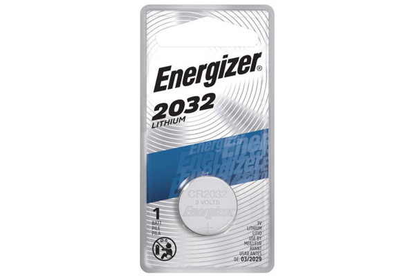CR2032 Energizer 3 Volt Lithium Coin Cell Battery (On a Card)