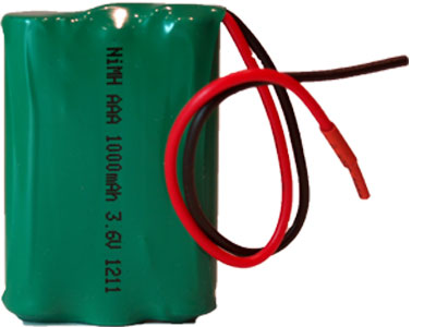 3.6 Volt NiMH Battery Pack with Leads (1000 mAh)