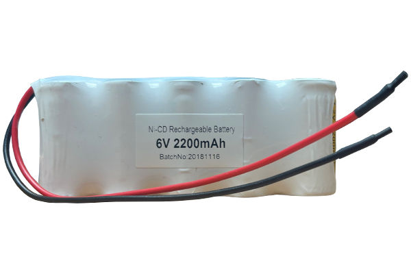 6 Volt NiCd Battery Pack (2200 mAh) with Leads