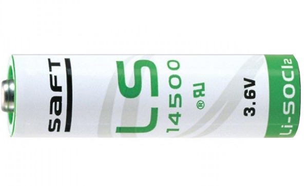 SAFT LS14500 AA 3.6 Volt Lithium Battery (2600 mAh)