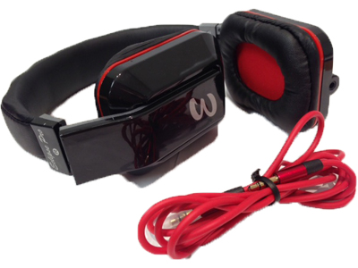 Eclipse Pro EP-2500 HiFI Stereo Sound Folding Headphones (Black)
