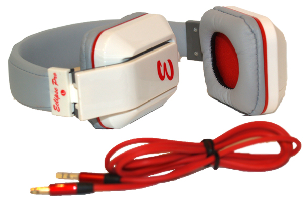 Eclipse Pro EP-2500 Hi-Fi Stereo Sound Folding Headphones (White)