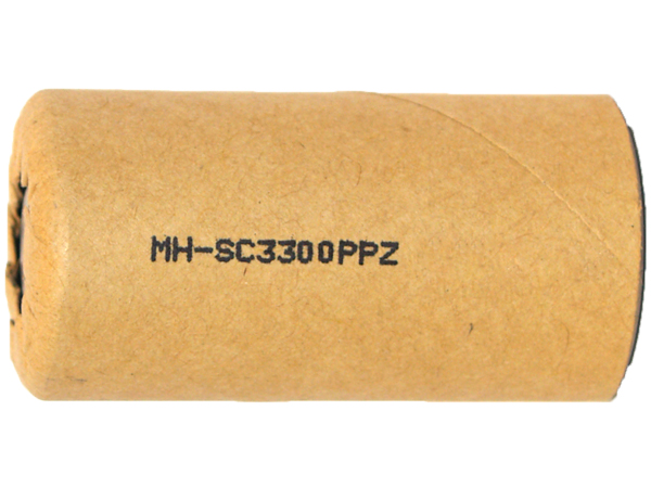 Sub C 3300 mAh NiMH Battery (Paper Wrapped)
