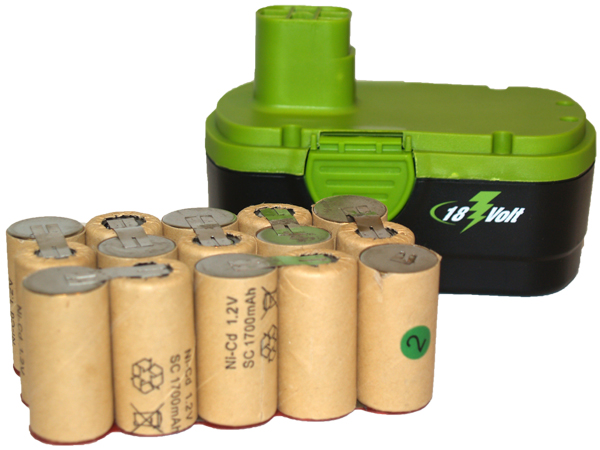 540 pcs (36 Packs) x 18 Volt Sub C 1700 mAh NiCd Batteries (Ideal for Pack Assembly)