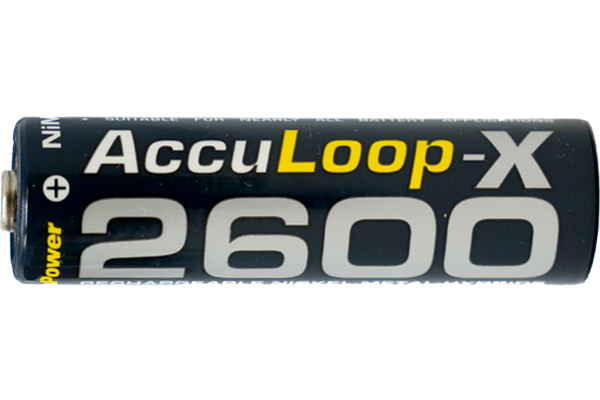 AA NiMH AccuPower AccuLoop-X Rechargeable Battery (2600 mAh)