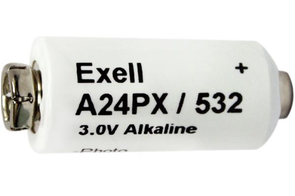 Exell A24PX 3 Volt Battery (V24PX, RPX24, 532, PX24, EPX24, 2LR50)