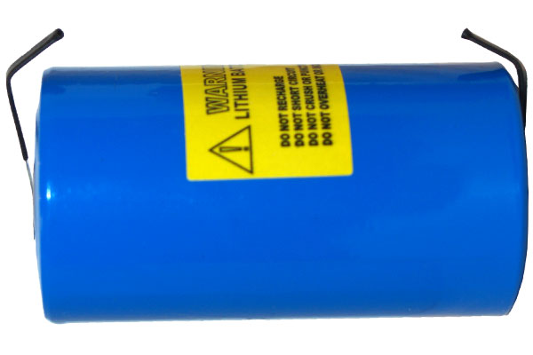 C (LS26500 / ER26500) 3.6 Volt Primary Lithium Battery with Tabs (9000 mAh)