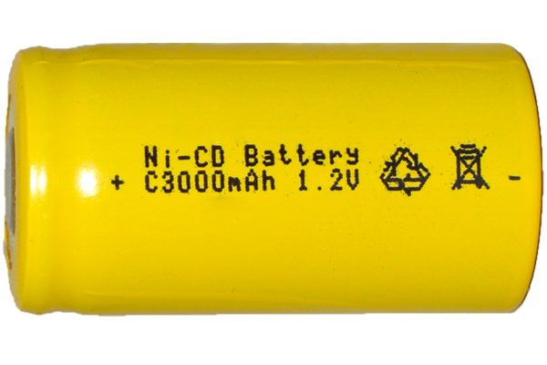 C NiCd Battery (3000 mAh) - Flat Top