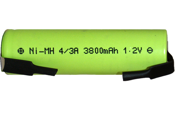 4/3 A (F) NiMH Battery with Tabs (3800 mAh)