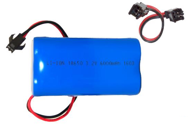 3.2V 6000 mAh LiFePO4 Square Battery Pack for Gama Sonic Solar Lights (Includes Male Adapter)