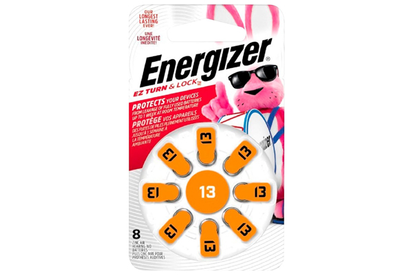 8 x Energizer AZ13 Zinc Air Hearing Aid Batteries