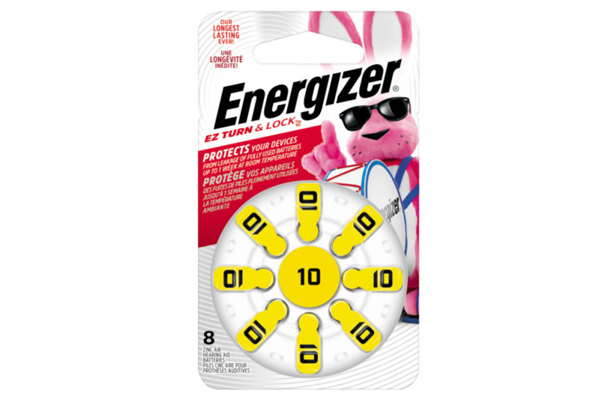 8 x Energizer AZ10 Zinc Air Hearing Aid Batteries