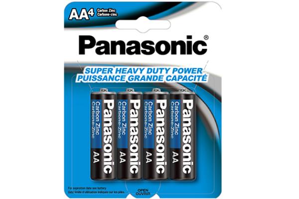 AA Panasonic Heavy Duty Batteries (4 Card)