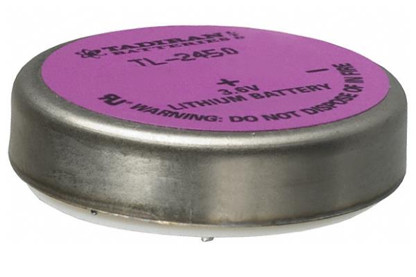 Tadiran TL-2450/P 3.6V 0.55 Ah Lithium Battery w/ PC Pins