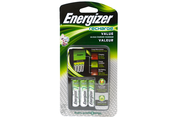 Energizer AA / AAA Battery Charger + 4 AA Energizer NiMH Batteries