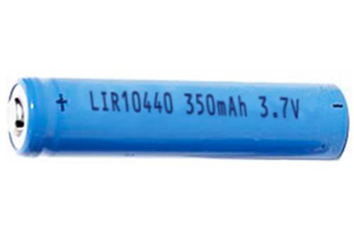 AAA 3.7 Volt Lithium Ion 10440 Button Top Battery (350 mAh)
