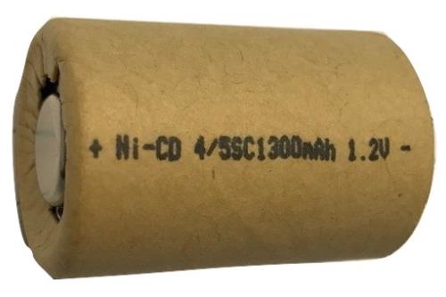 100 x 4/5 Sub C 1300 mAh NiCd Batteries (Paper Wrapped)