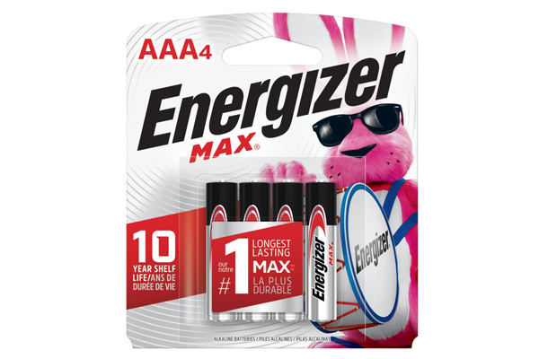 AAA Energizer MAX E92BP-4 Alkaline Batteries (4 Card)