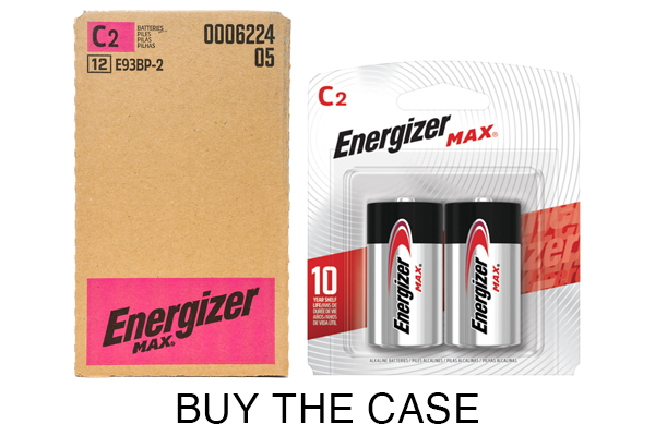 Case of C Energizer MAX E93BP-2 Alkaline Batteries (12 Cards of 2)