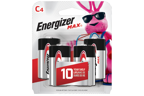 C Energizer MAX E93BP-4 Alkaline Batteries (4 Card)