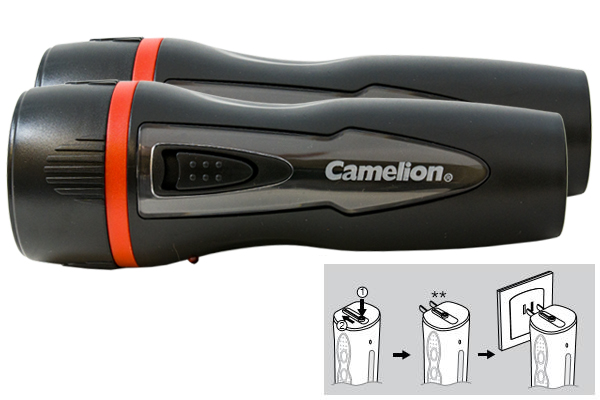 2 x 4 LED Rechargeable Plug-In Emergency Ready Flashlight