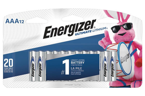 AAA Energizer Ultimate Lithium (L92) Batteries (12 Pack)